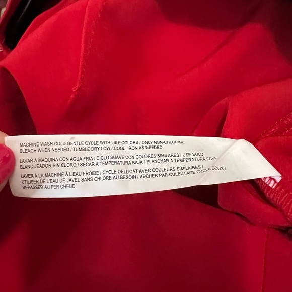 Eloquii Red Asymmetrical Midi A-Line Skirt size 22 NWT - Picture 7 of 12